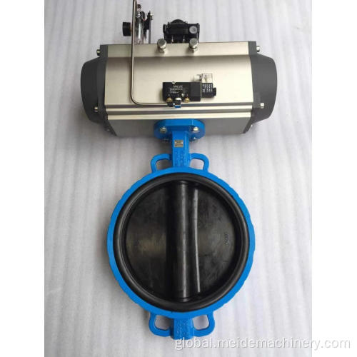 Soft Sealing Rubber Lining Valve Pneumatic butterfly valve Factory